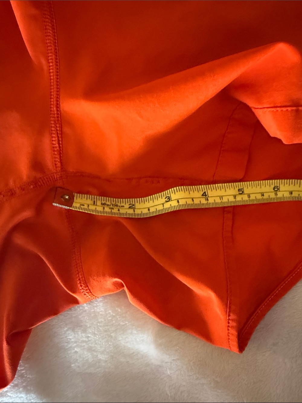 Lululemon Track that High rise dark orange short. Size 10 with 5” inseam - Picture 4 of 4